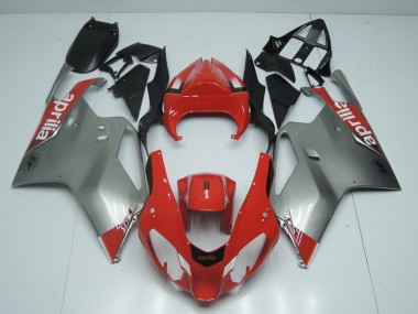 Carénage Aprilia RSV 1000 2003-2006 - Argent et Rouge