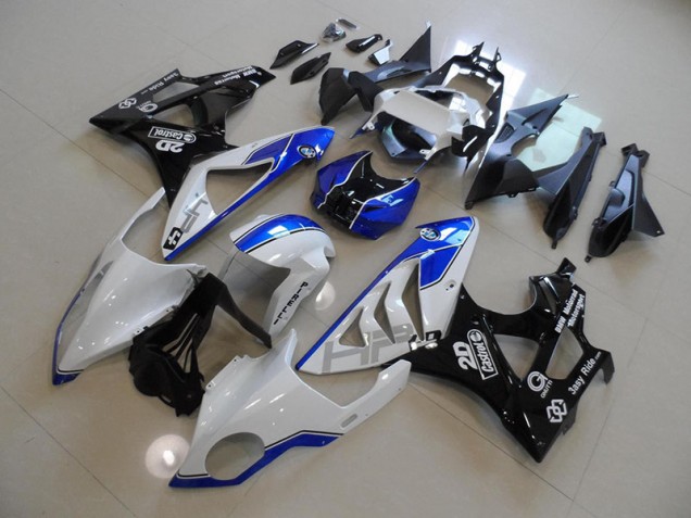 Carénage BMW S1000RR 2009-2014 - Blanc Bleu Carénage BMW S1000RR 2009-2014 - Blanc Bleu