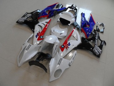 Carénage BMW S1000RR 2009-2014 - Blanc Bleu Rouge Becker Carbon