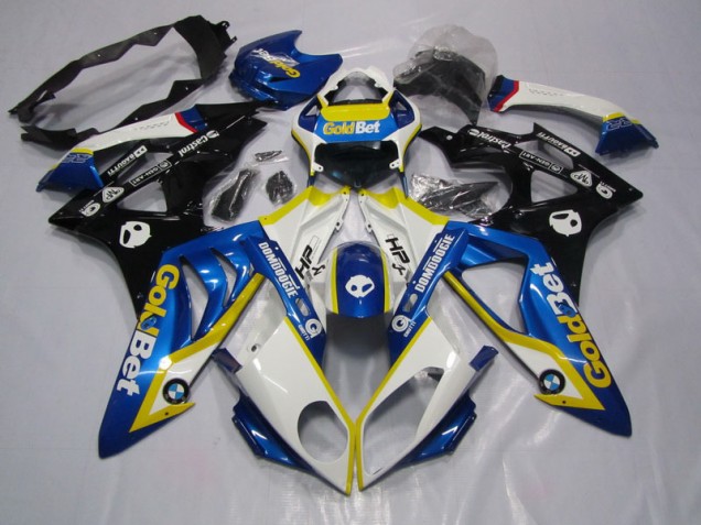 Carénage BMW S1000RR 2009-2014 - Bleu Blanc GoldBet Carénage BMW S1000RR 2009-2014 - Bleu Blanc GoldBet