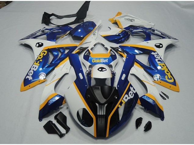Carénage BMW S1000RR 2009-2014 - Noir Bleu Blanc GoldBet Carénage BMW S1000RR 2009-2014 - Noir Bleu Blanc GoldBet