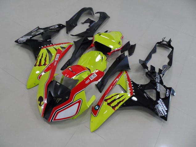 Carénage BMW S1000RR 2009-2014 - Vert Rouge Monster Carénage BMW S1000RR 2009-2014 - Vert Rouge Monster