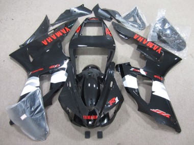 Carénage Complet Yamaha R1 1998-1999 - Noir Rouge Décalque