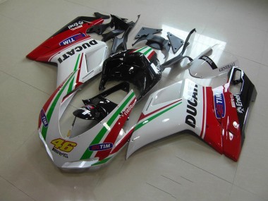 Carénage Ducati 1098 2007-2014 - Blanc Rouge 46