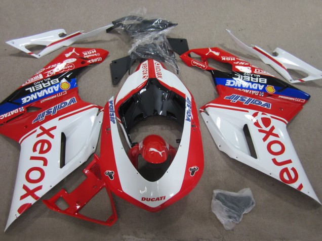 Carénage Ducati 1098 2007-2014 - Blanc Rouge Xerox Carénage Ducati 1098 2007-2014 - Blanc Rouge Xerox