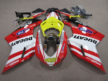 Carénage Ducati 1098 848 2007-2014 - Rouge Blanc Generali 46
