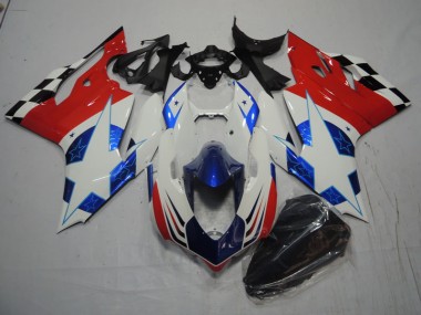 Carénage Ducati 1199 2011-2014 - Blanc Bleu Rouge