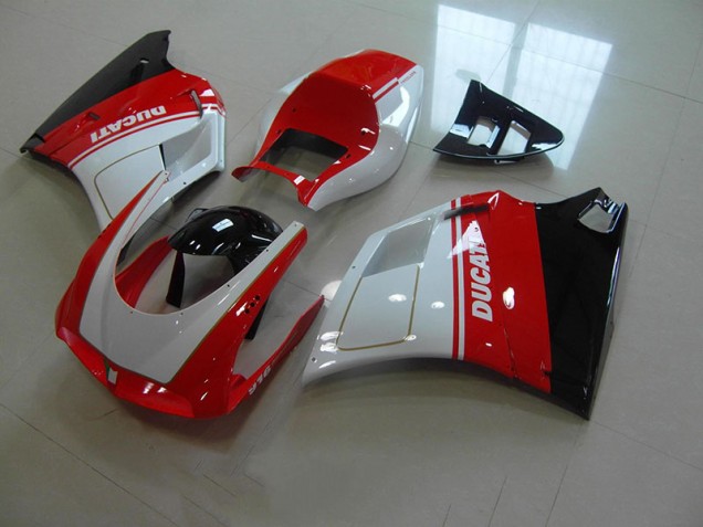 Carénage Ducati 748 916 996 996S 1993-2005 - Rouge Blanc Carénage Ducati 748 916 996 996S 1993-2005 - Rouge Blanc