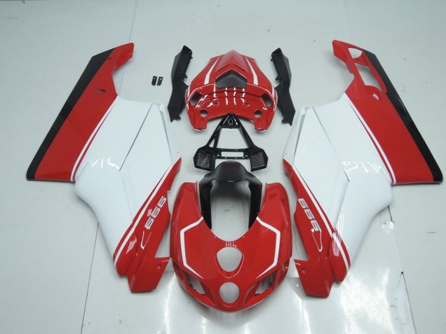Carénage Ducati 749 999 2005-2006 - Rouge Blanc Rouge Carénage Ducati 749 999 2005-2006 - Rouge Blanc Rouge