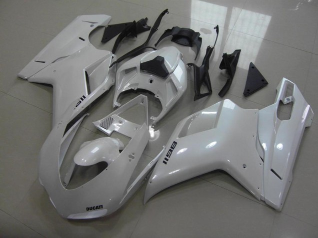 Carénage Ducati 848 1098 1198 2007-2014 - Pear Blanc Noir Décalque Carénage Ducati 848 1098 1198 2007-2014 - Pear Blanc Noir Décalque