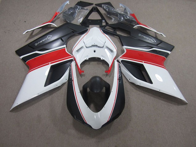 Carénage Ducati 848 2007-2014 - Blanc Rouge Noir Marvic Carénage Ducati 848 2007-2014 - Blanc Rouge Noir Marvic