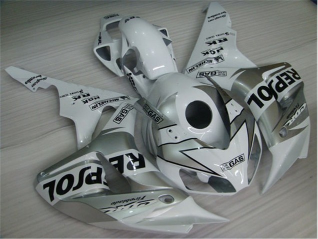 Carénage Honda CBR 1000 RR 2004-2005 - Blanc Argent Noir Repsol Carénage Honda CBR 1000 RR 2004-2005 - Blanc Argent Noir Repsol