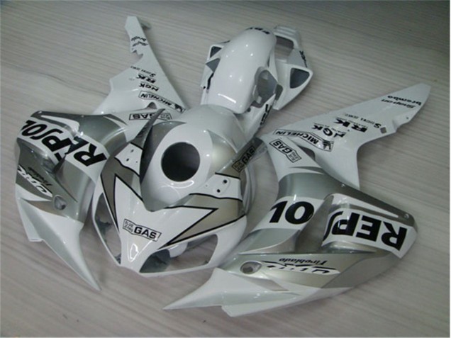 Carénage Honda CBR 1000 RR 2004-2005 - Blanc Argent Noir Repsol Carénage Honda CBR 1000 RR 2004-2005 - Blanc Argent Noir Repsol
