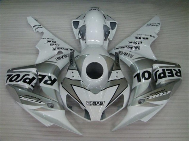 Carénage Honda CBR 1000 RR 2004-2005 - Blanc Argent Noir Repsol Carénage Honda CBR 1000 RR 2004-2005 - Blanc Argent Noir Repsol
