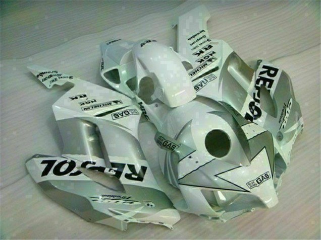 Carénage Honda CBR 1000 RR 2004-2005 - Blanc Argent Repsol Carénage Honda CBR 1000 RR 2004-2005 - Blanc Argent Repsol
