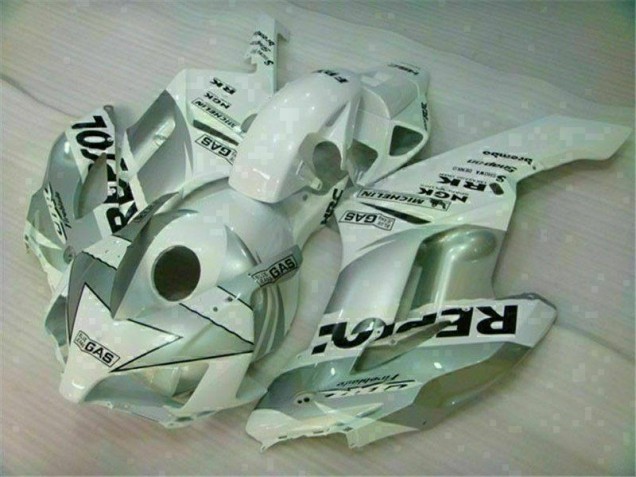 Carénage Honda CBR 1000 RR 2004-2005 - Blanc Argent Repsol Carénage Honda CBR 1000 RR 2004-2005 - Blanc Argent Repsol