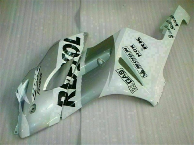 Carénage Honda CBR 1000 RR 2004-2005 - Blanc Argent Repsol Carénage Honda CBR 1000 RR 2004-2005 - Blanc Argent Repsol