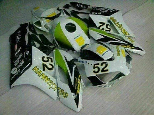 Carénage Honda CBR 1000 RR 2004-2005 - Blanc Vert Hannspree 52 Carénage Honda CBR 1000 RR 2004-2005 - Blanc Vert Hannspree 52