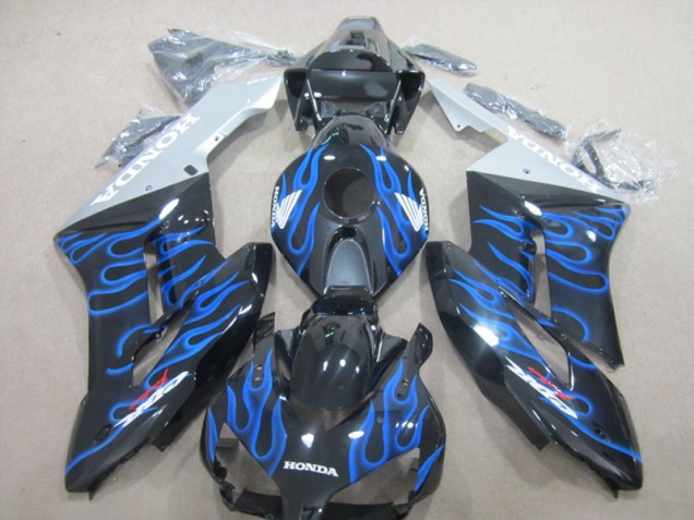 Carénage Honda CBR 1000 RR 2004-2005 - Noir Bleu Flamme Carénage Honda CBR 1000 RR 2004-2005 - Noir Bleu Flamme