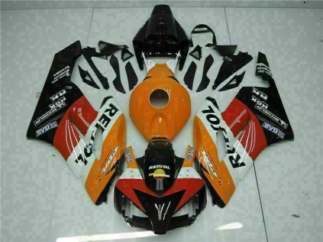 Carénage Honda CBR 1000 RR 2004-2005 - Orange Noir Repsol