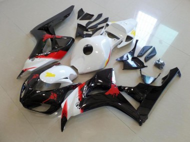 Carénage Honda CBR 1000 RR 2006-2007 - Blanc Noir avec No Décalque
