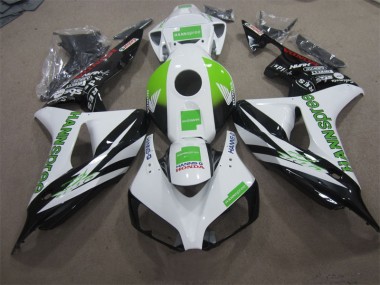 Carénage Honda CBR 1000 RR 2006-2007 - Blanc Vert Hannspree