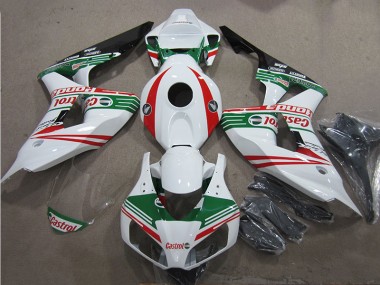 Carénage Honda CBR 1000 RR 2006-2007 - Blanc Vert Rouge Castrol