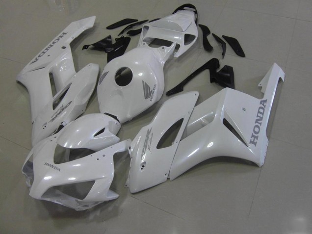 Carénage Honda CBR 1000 RR 2006-2007 - Blanc avec Argent Décalque Carénage Honda CBR 1000 RR 2006-2007 - Blanc avec Argent Décalque