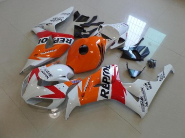 Carénage Honda CBR 1000 RR 2006-2007 - Blanc et Orange Repsol