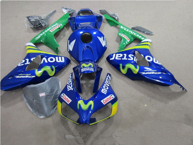 Carénage Honda CBR 1000 RR 2006-2007 - Bleu Movistar Castrol Carénage Honda CBR 1000 RR 2006-2007 - Bleu Movistar Castrol