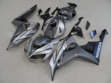 Carénage Honda CBR 1000 RR 2006-2007 - Gris Argent et Noir Mat