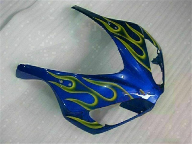 Carénage Honda CBR 1000 RR 2006-2007 - Jaune Flamme Bleu Carénage Honda CBR 1000 RR 2006-2007 - Jaune Flamme Bleu