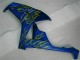 Carénage Honda CBR 1000 RR 2006-2007 - Jaune Flamme Bleu Carénage Honda CBR 1000 RR 2006-2007 - Jaune Flamme Bleu