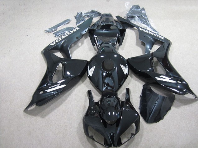 Carénage Honda CBR 1000 RR 2006-2007 - Noir Blanc Décalque Carénage Honda CBR 1000 RR 2006-2007 - Noir Blanc Décalque