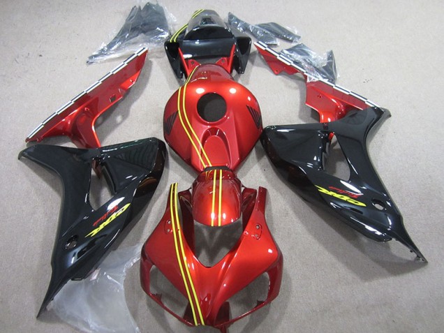 Carénage Honda CBR 1000 RR 2006-2007 - Noir Rouge Jaune Carénage Honda CBR 1000 RR 2006-2007 - Noir Rouge Jaune