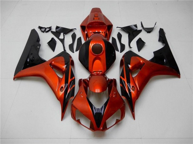 Carénage Honda CBR 1000 RR 2006-2007 - Orange Noir Carénage Honda CBR 1000 RR 2006-2007 - Orange Noir