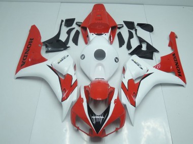 Carénage Honda CBR 1000 RR 2006-2007 - Orange Rouge et Blanc
