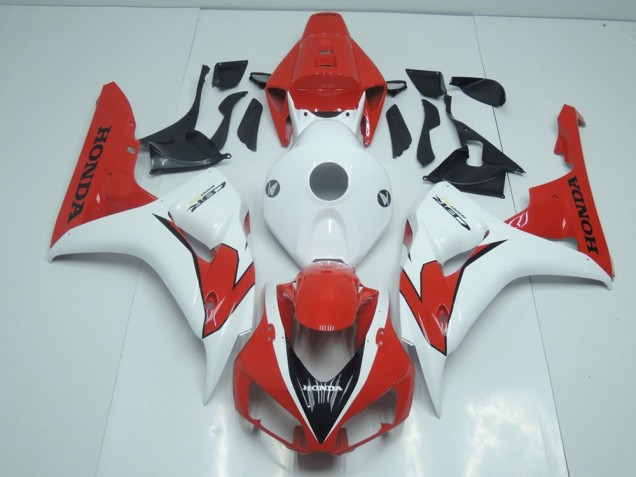 Carénage Honda CBR 1000 RR 2006-2007 - Orange Rouge et Blanc Carénage Honda CBR 1000 RR 2006-2007 - Orange Rouge et Blanc