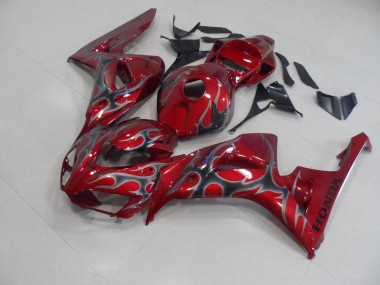Carénage Honda CBR 1000 RR 2006-2007 - Rouge Argent Flamme