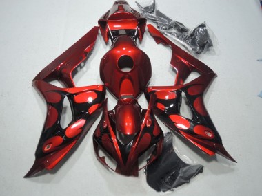 Carénage Honda CBR 1000 RR 2006-2007 - Rouge Noir
