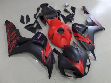 Carénage Honda CBR 1000 RR 2006-2007 - Rouge et Noir Mat
