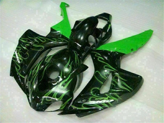 Carénage Honda CBR 1000 RR 2006-2007 - Vert Flamme Noir Carénage Honda CBR 1000 RR 2006-2007 - Vert Flamme Noir