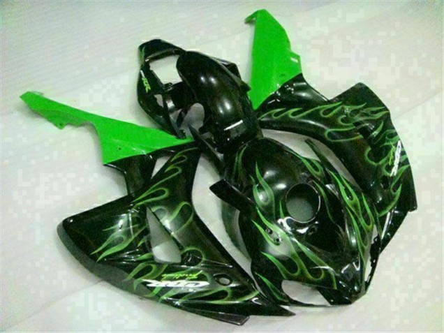 Carénage Honda CBR 1000 RR 2006-2007 - Vert Flamme Noir Carénage Honda CBR 1000 RR 2006-2007 - Vert Flamme Noir