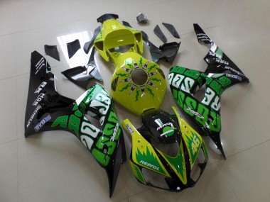 Carénage Honda CBR 1000 RR 2006-2007 - Vert Jaune Rossi
