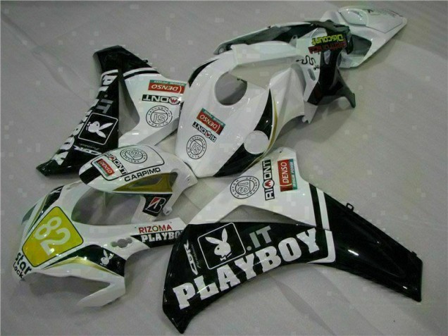 Carénage Honda CBR 1000 RR 2008-2011 - Blanc Noir Playboy