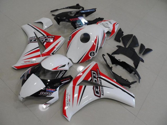 Carénage Honda CBR 1000 RR 2008-2011 - Blanc Rouge HRC Carénage Honda CBR 1000 RR 2008-2011 - Blanc Rouge HRC