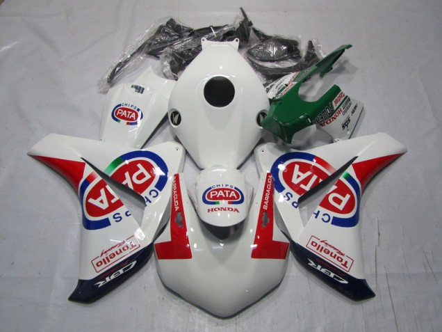 Carénage Honda CBR 1000 RR 2008-2011 - Blanc Rouge PATA Carénage Honda CBR 1000 RR 2008-2011 - Blanc Rouge PATA