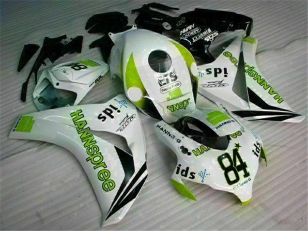 Carénage Honda CBR 1000 RR 2008-2011 - Blanc Vert Hannspree 84 Carénage Honda CBR 1000 RR 2008-2011 - Blanc Vert Hannspree 84