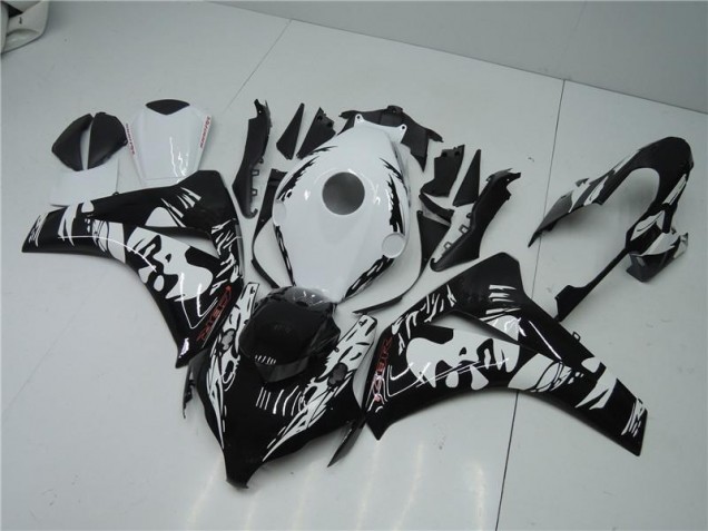 Carénage Honda CBR 1000 RR 2008-2011 - Noir Blanc Carénage Honda CBR 1000 RR 2008-2011 - Noir Blanc