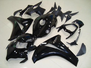 Carénage Honda CBR 1000 RR 2008-2011 - Noir Brillant Chrome Décalque